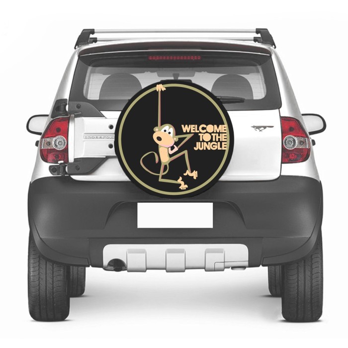 Capa de Estepe Crossfox 2005 a 2018 Welcome Jungle Com Cadeado Capa de Estepe Crossfox 2005 a 2018 Welcome Jungle Com Cadeado