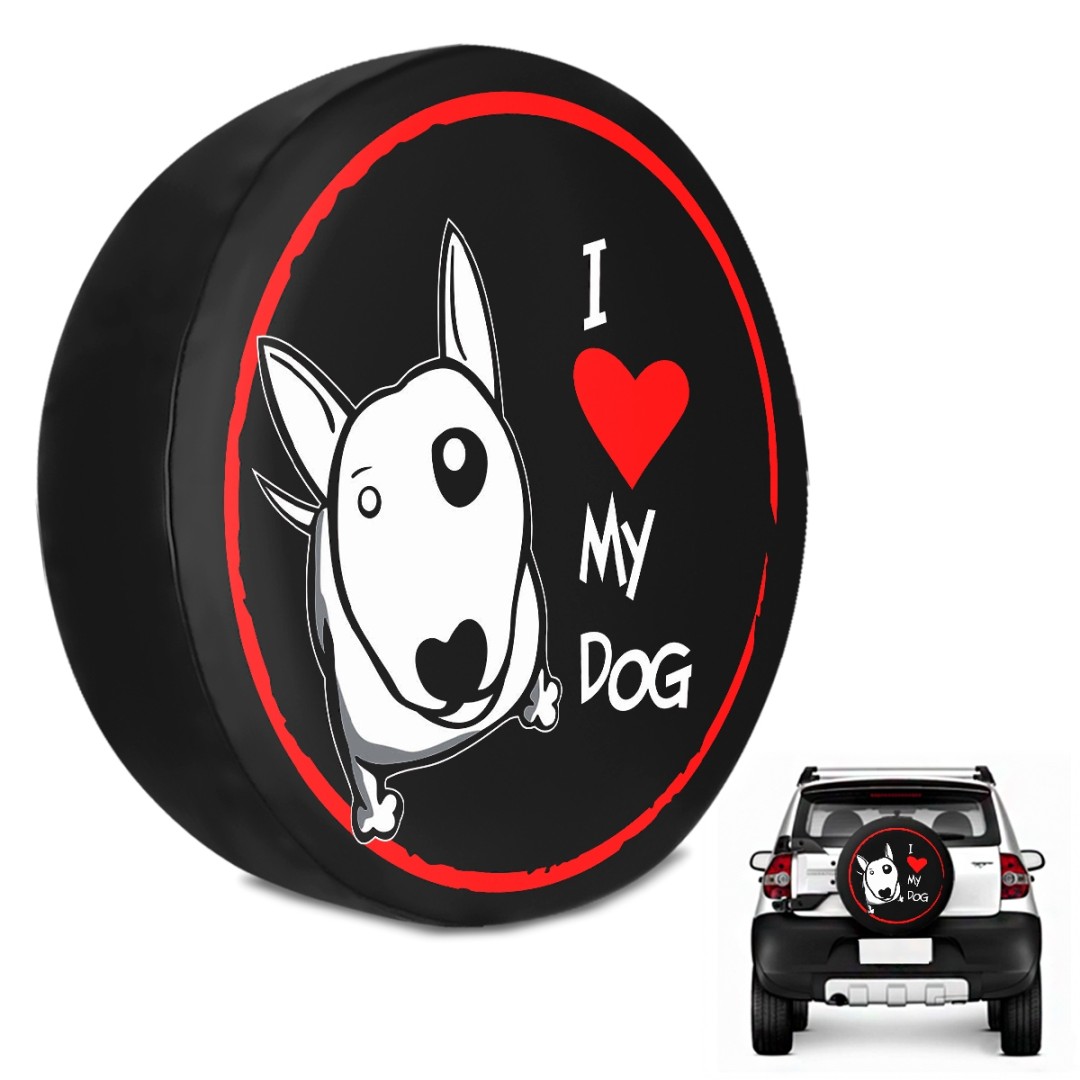 Capa de Estepe Crossfox 2005 a 2018 Love Dog Com Cadeado